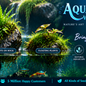 Aquatic Plants Wood and Rock Floating