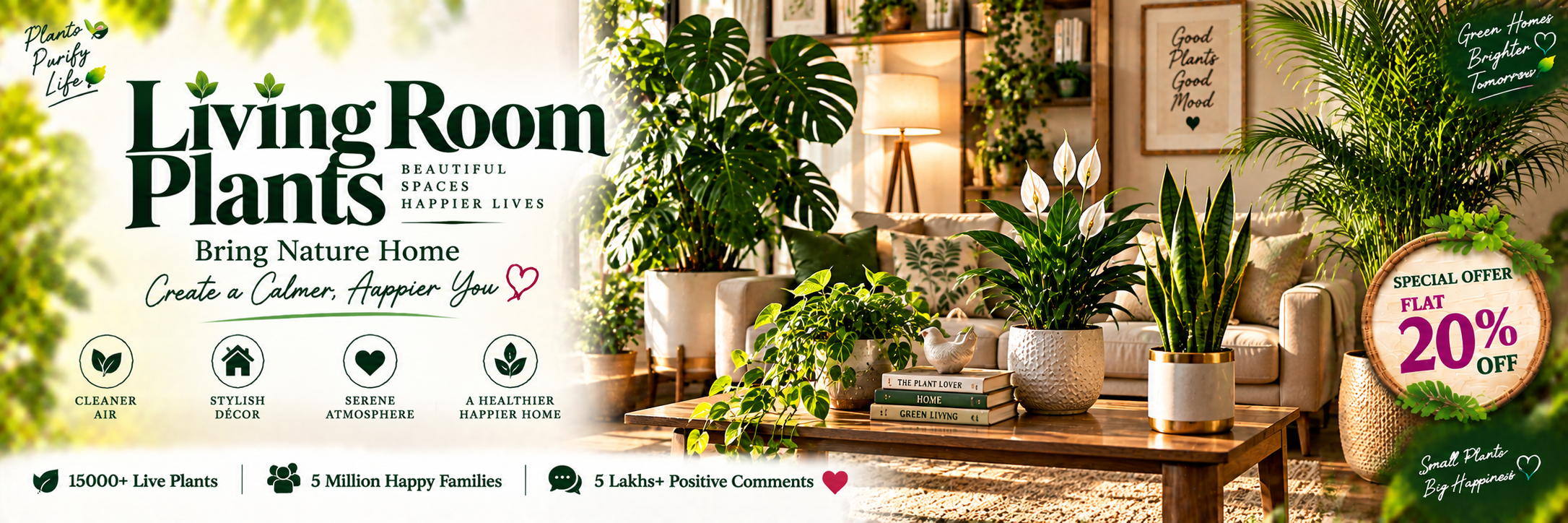 Living Room Plants