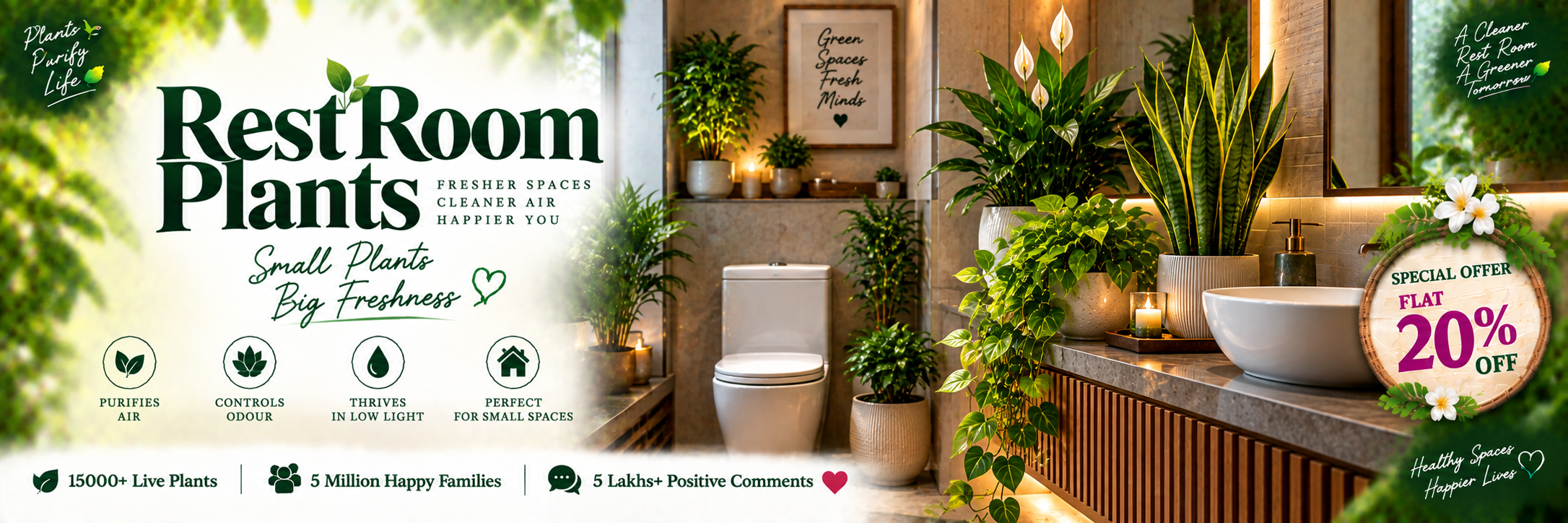 Rest Room Plants